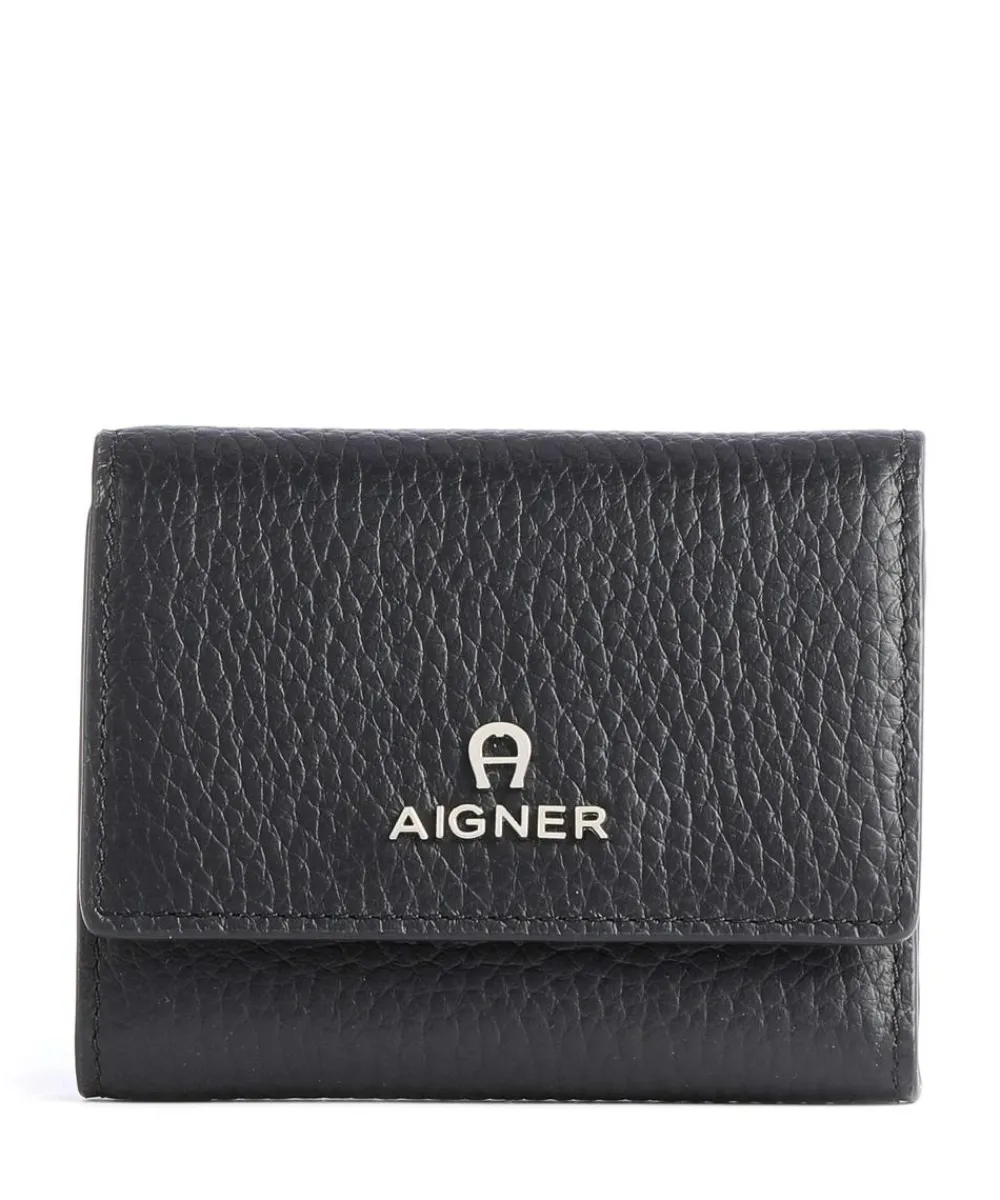AIGNER Ivy RFID Wallet grained leather black Online