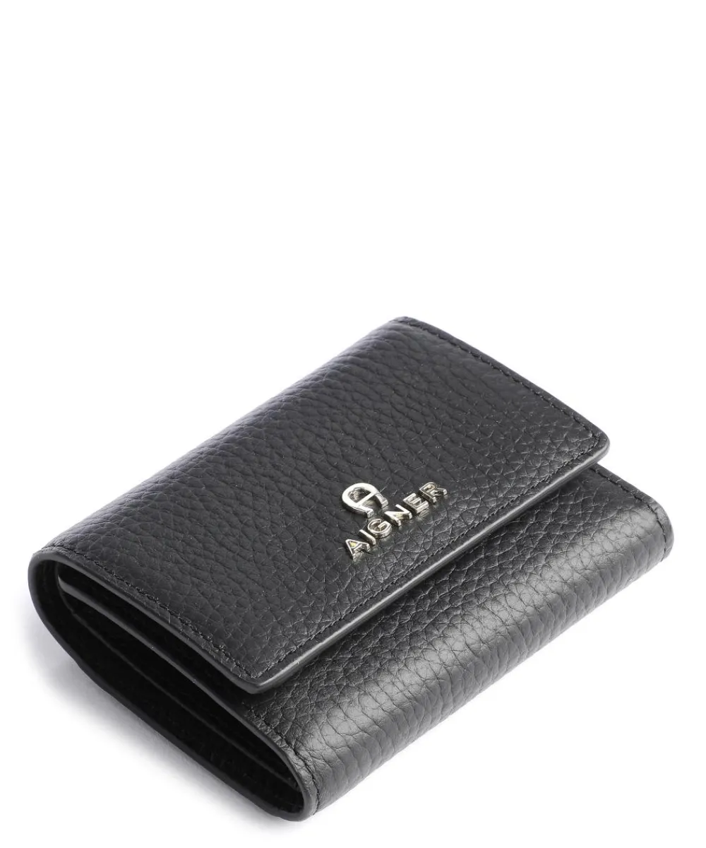 AIGNER Ivy RFID Wallet grained leather black Online