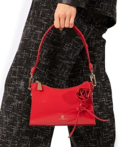 AIGNER Ivy S Shoulder bag patent leather red New