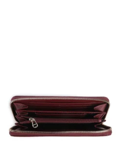 AIGNER Ivy Wallet grained cow leather dark red Discount