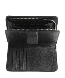 AIGNER Ivy Wallet grained cow leather black Clearance