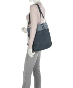 Zwei Jana J12 Hobo bag imitation leather blue