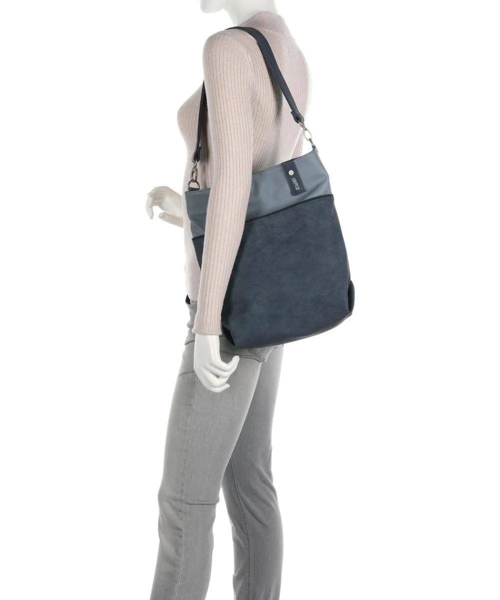 Zwei Jana J12 Hobo bag imitation leather blue