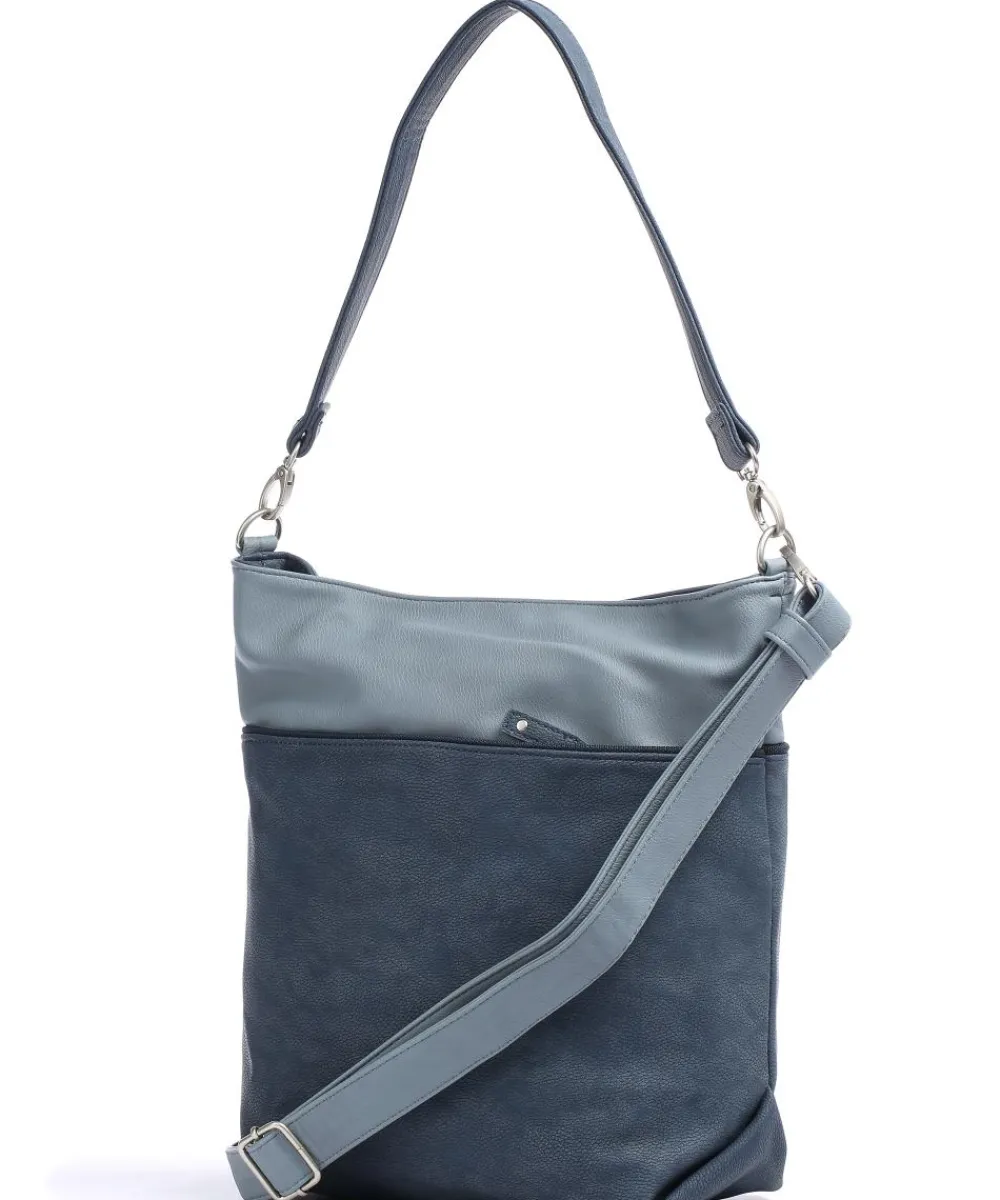 Zwei Jana J12 Hobo bag imitation leather blue