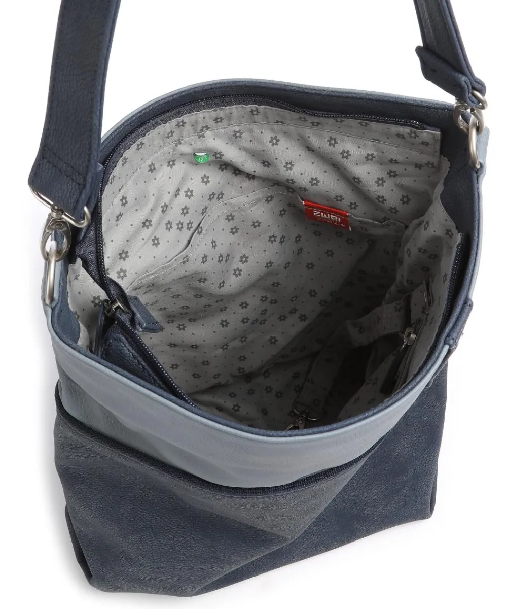 Zwei Jana J12 Hobo bag imitation leather blue