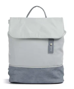 Zwei Jana JR13 Backpack imitation leather light grey New