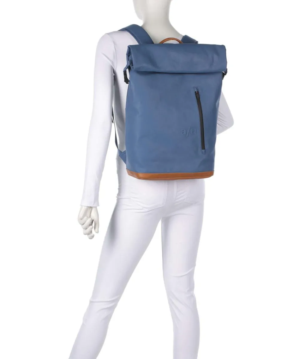 Aunts & Uncles Japan Fukui Rolltop backpack 15″ organic cotton blue Online