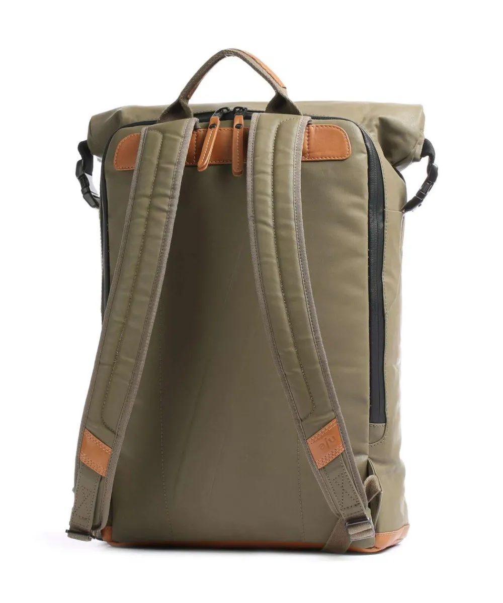 Aunts & Uncles Japan Fukui Rolltop backpack 15″ organic cotton green Online