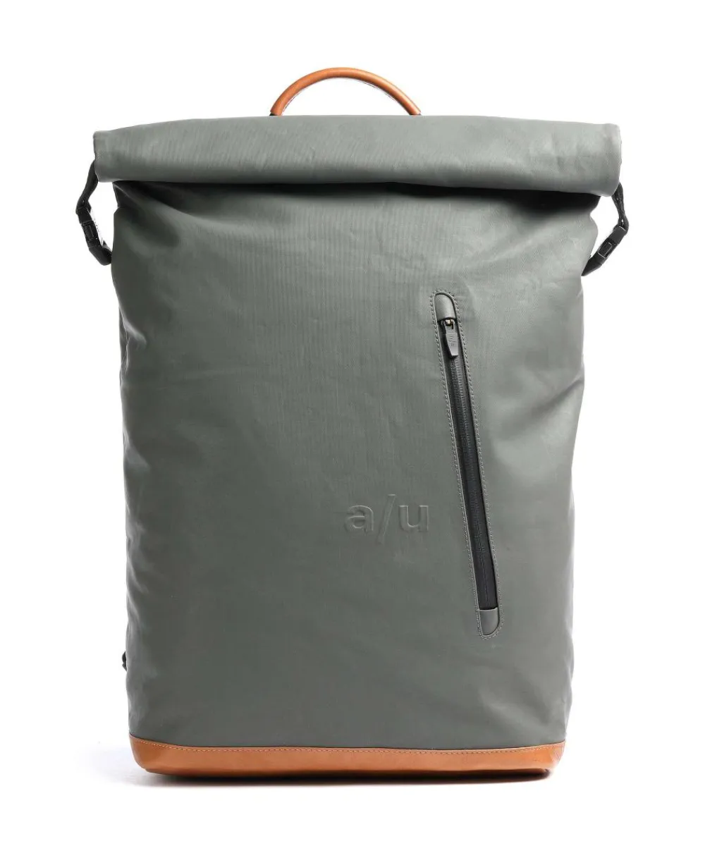 Aunts & Uncles Japan Matsuyama Rolltop backpack 16″ organic cotton dark grey New