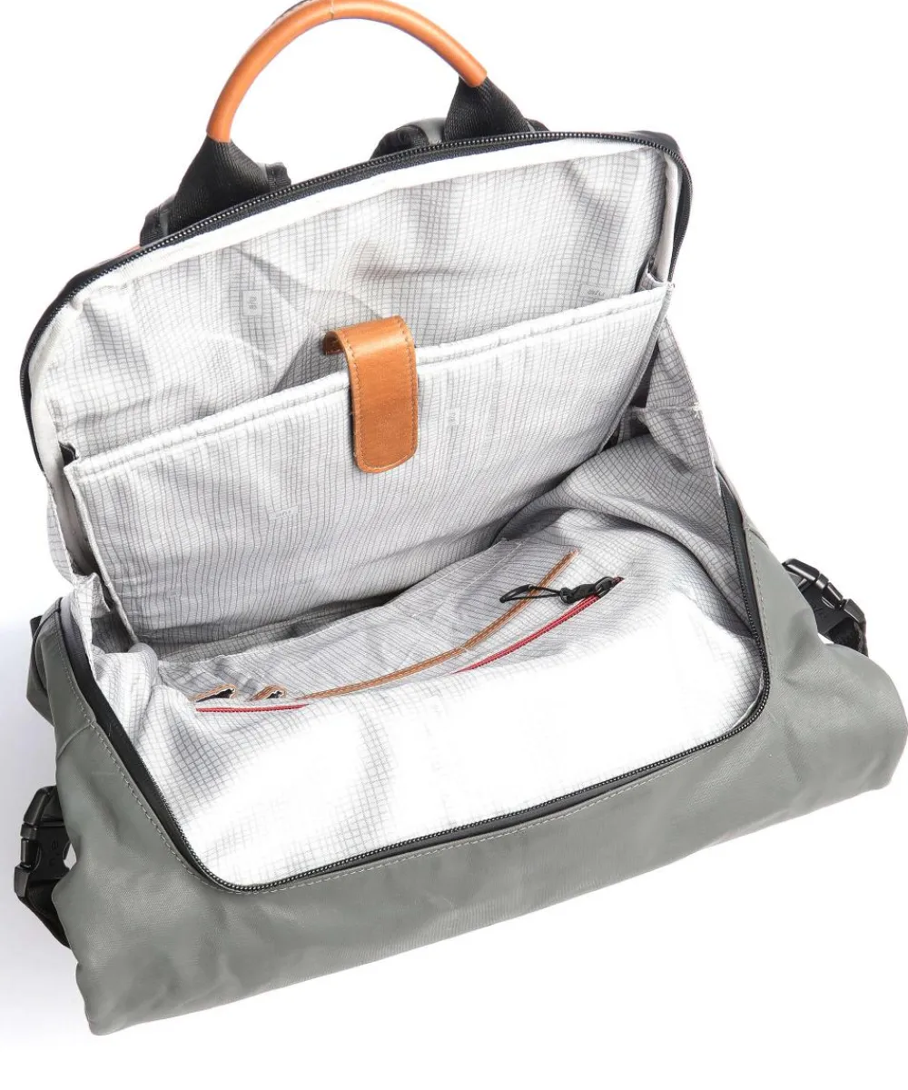 Aunts & Uncles Japan Matsuyama Rolltop backpack 16″ organic cotton dark grey New