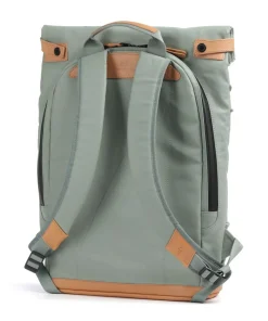 Aunts & Uncles Japan Osaka Rolltop backpack 15″ canvas green-blue Clearance