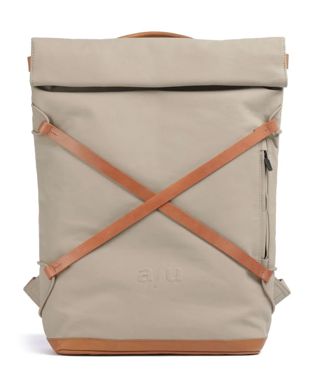 Aunts & Uncles Japan Osaka Rolltop backpack 15″ canvas beige Online