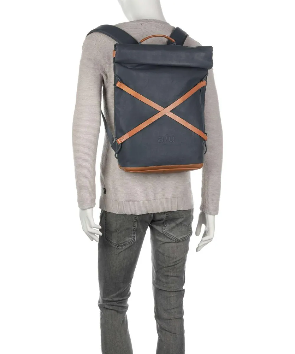 Aunts & Uncles Japan Osaka Rolltop backpack 15″ canvas dark grey Outlet