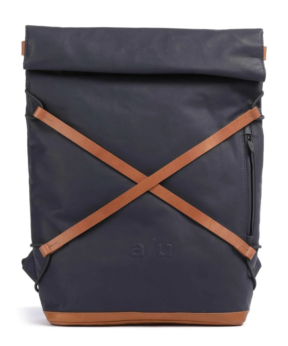 Aunts & Uncles Japan Osaka Rolltop backpack 15″ canvas dark blue Hot