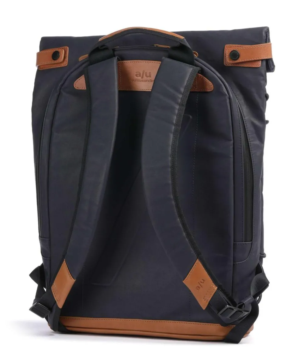Aunts & Uncles Japan Osaka Rolltop backpack 15″ canvas dark blue Hot
