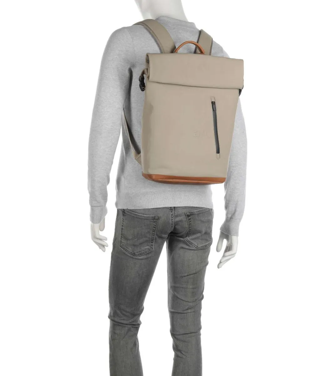 Aunts & Uncles Japan Tokio Rolltop backpack 13″ canvas beige Outlet
