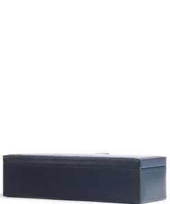 Le Tanneur Jewelry box grained leather navy Discount