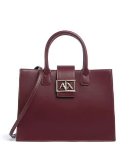 Armani Exchange Jodie M Handbag imitation leather wine Outlet