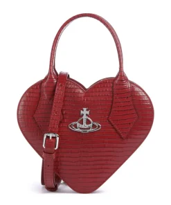 New Josephine Heart Embossed Croc Mini Handbag embossed calfskin Handbags|Crossbody Bags