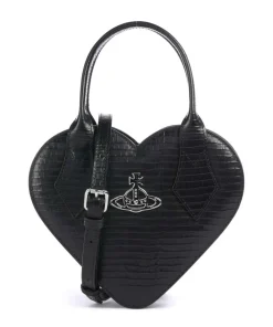 Vivienne Westwood Josephine Heart Embossed Croc Mini Handbag embossed calfskin black Sale