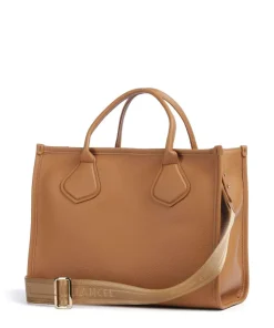 Lancel Jour M Handbag grained cow leather camel Discount
