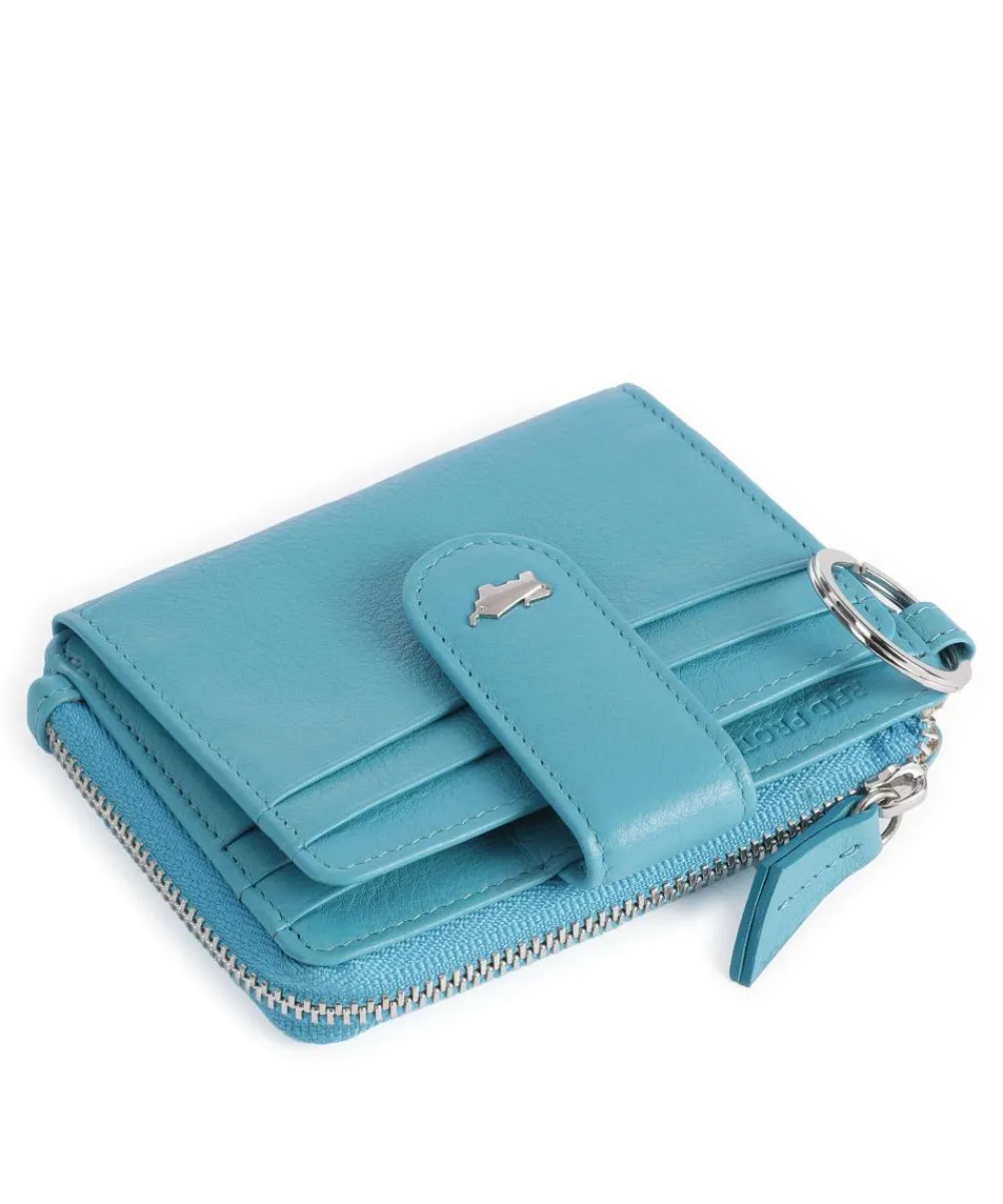 Braun Büffel Joy RFID Credit card holder grained cow leather turquoise Best