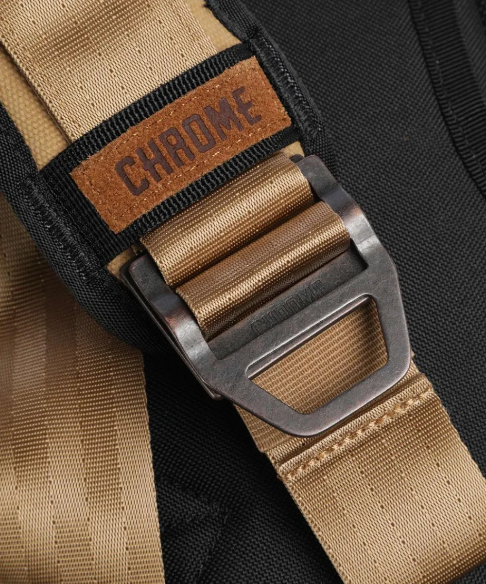 Chrome Kadet Mini Suede Sling bag cotton, brushed cow leather light brown Outlet