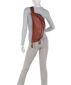 Taschendieb Wien Kohlmarkt 108 Sling bag grained cow leather red brown