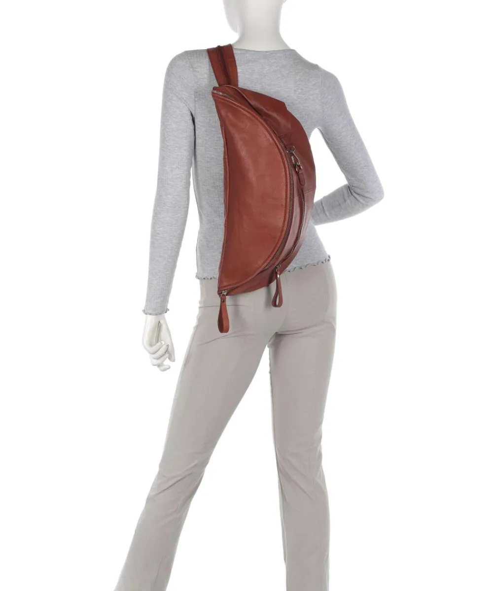 Taschendieb Wien Kohlmarkt 108 Sling bag grained cow leather red brown