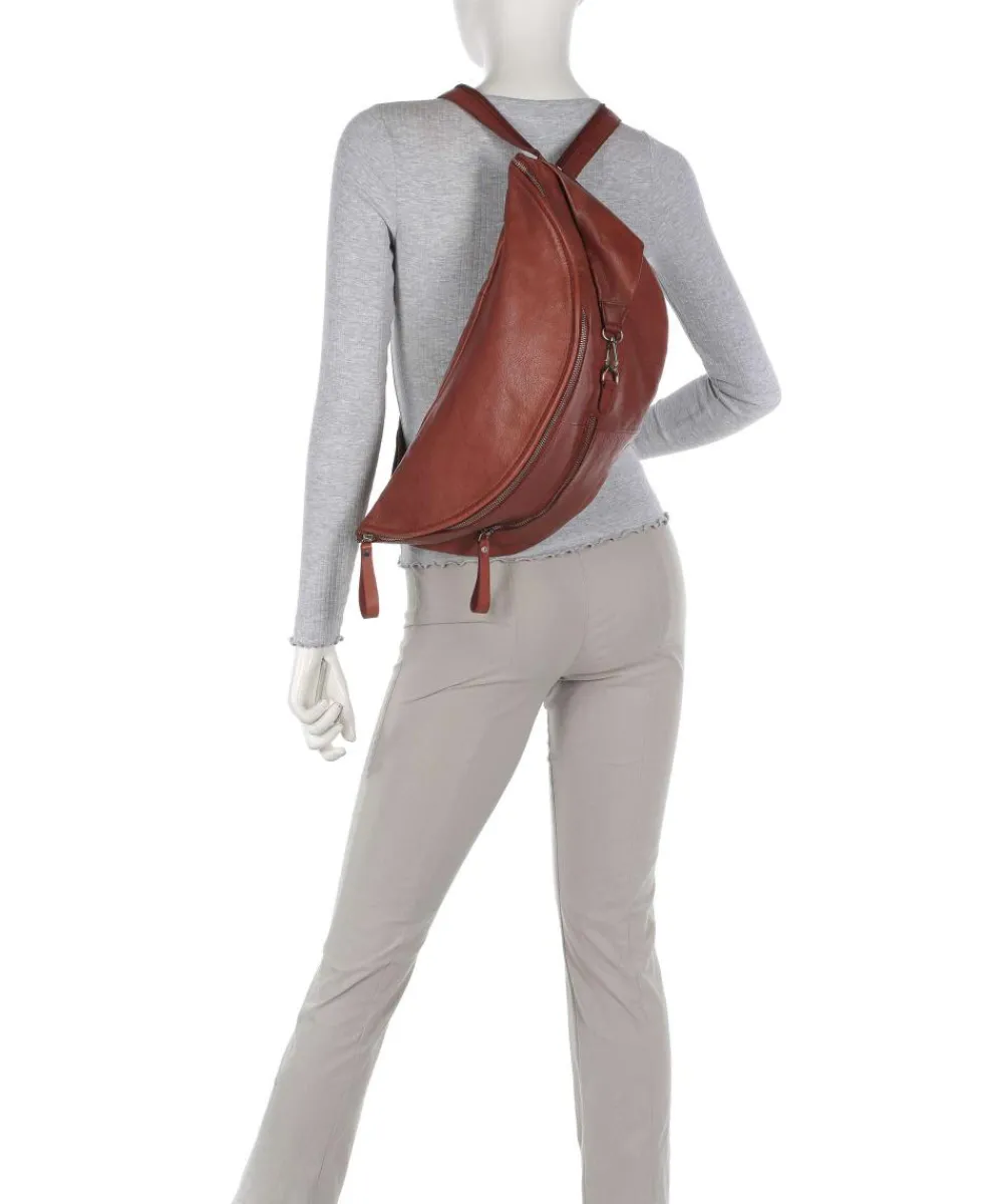 Taschendieb Wien Kohlmarkt 108 Sling bag grained cow leather red brown