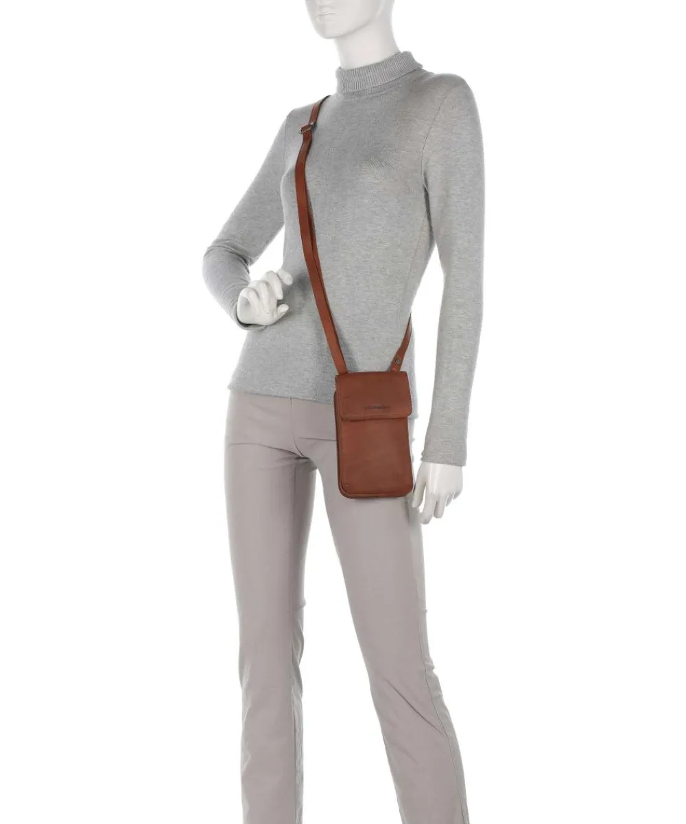 Sale Langley Phone bag pull-up cow leather Phone Bags