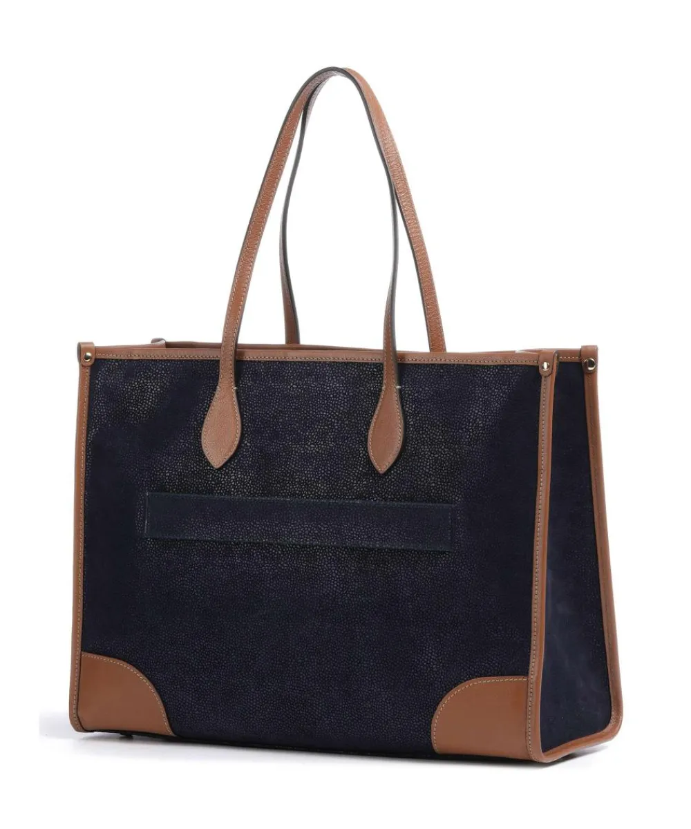 Best Life Tote bag 14″ fabric, grained leather Tote Bags