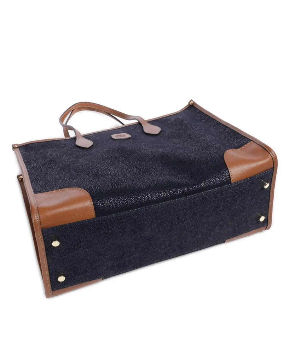 Best Life Tote bag 14″ fabric, grained leather Tote Bags