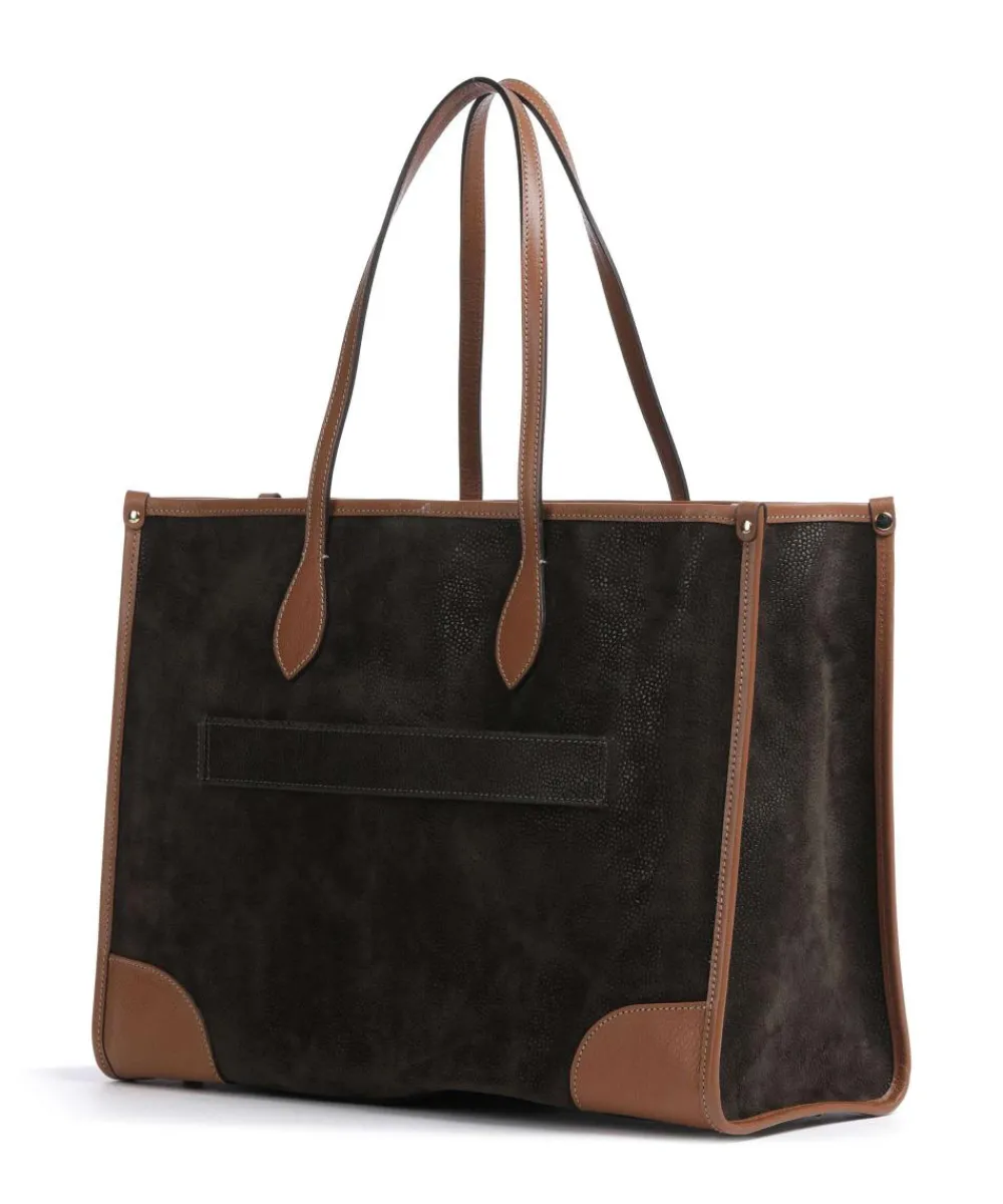 Sale Life Tote bag 14″ fabric, grained leather Tote Bags