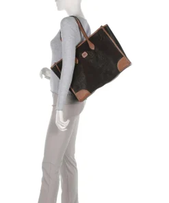 Sale Life Tote bag 14″ fabric, grained leather Tote Bags