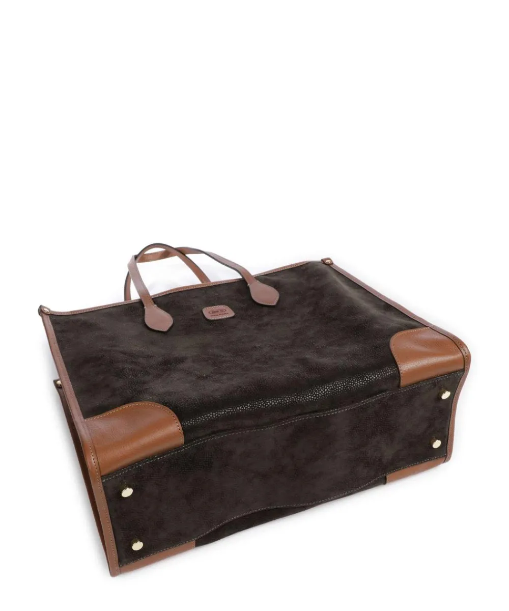 Sale Life Tote bag 14″ fabric, grained leather Tote Bags