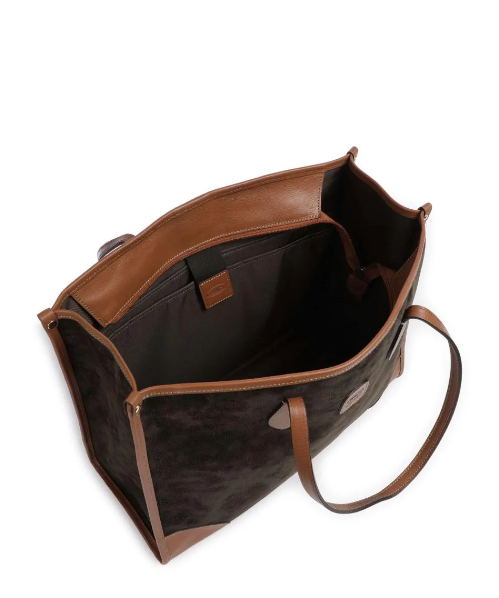 Sale Life Tote bag 14″ fabric, grained leather Tote Bags