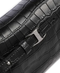 Clearance Lora Croco S Crossbody bag embossed leather Crossbody Bags