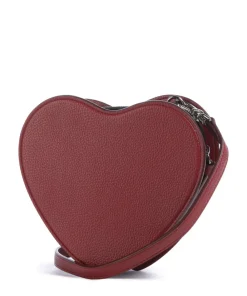 Vivienne Westwood Louise Heart Grain Crossbody bag imitation leather red