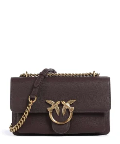 Pinko Love Soft Mini Shoulder bag grained leather wine New