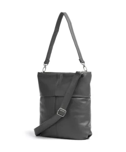 Zwei Mademoiselle.M M12 Hobo bag imitation leather dark grey Hot