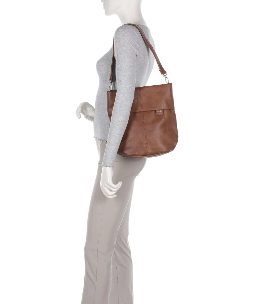 Zwei Mademoiselle.M M90 Hobo bag imitation leather cognac
