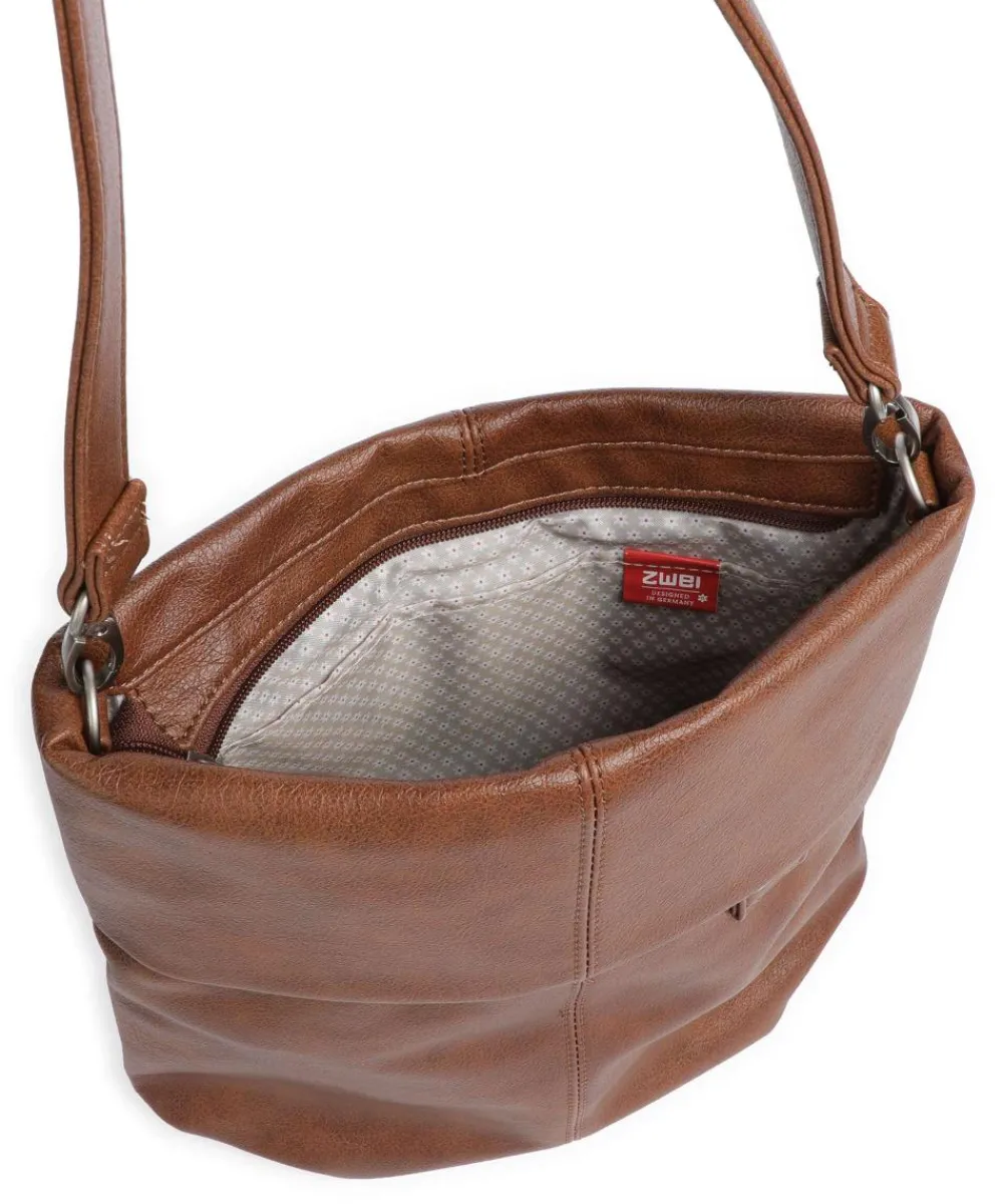 Zwei Mademoiselle.M M90 Hobo bag imitation leather cognac