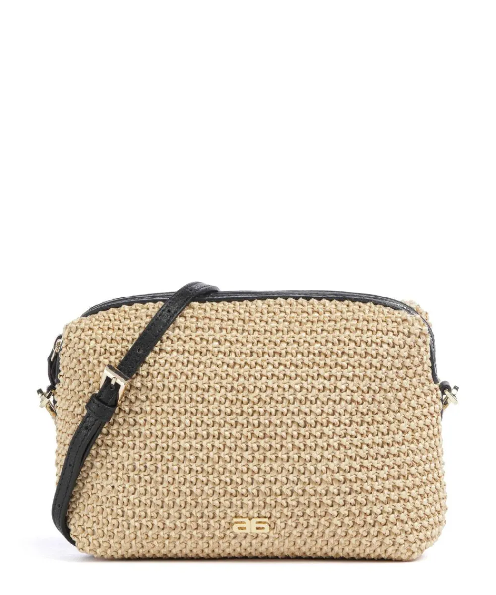 Abro Maglia Raffia Kaia Crossbody bag bast nature/black