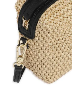 Abro Maglia Raffia Kaia Crossbody bag bast nature/black