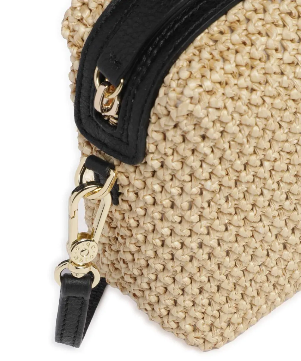 Abro Maglia Raffia Kaia Crossbody bag bast nature/black