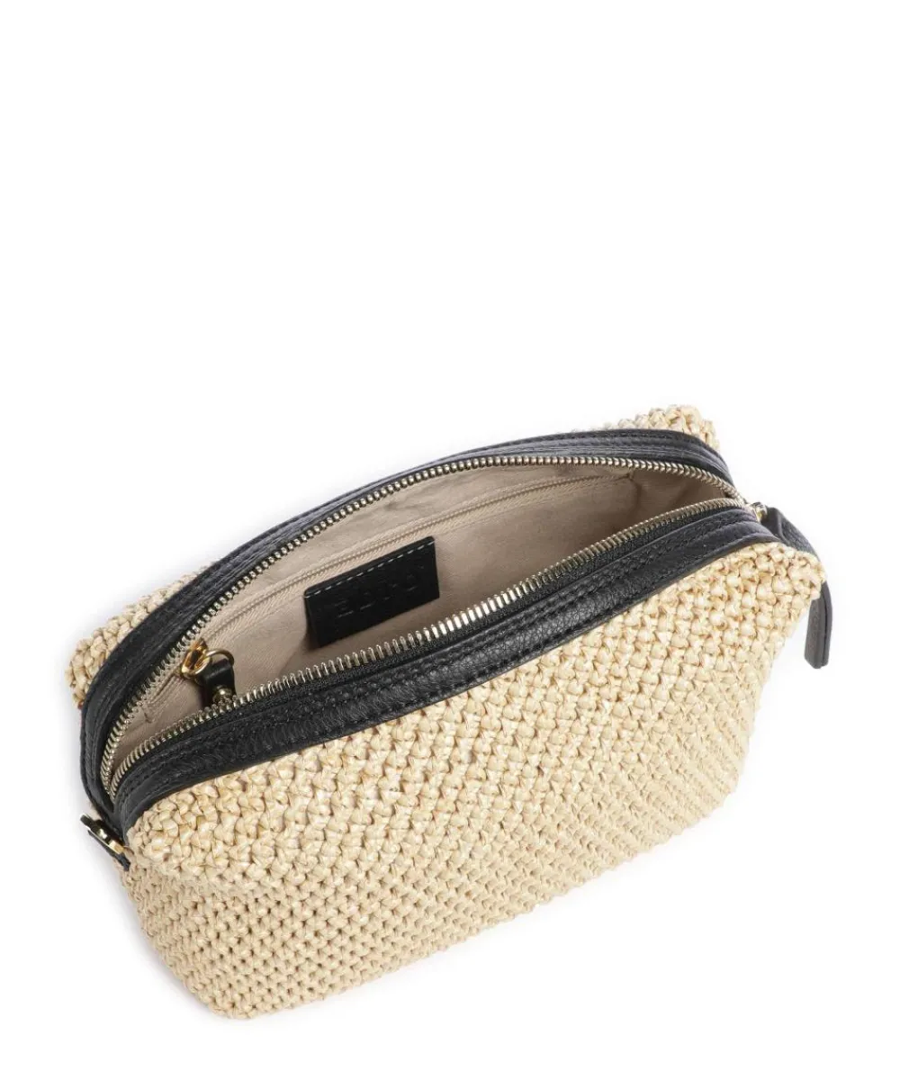 Abro Maglia Raffia Kaia Crossbody bag bast nature/black