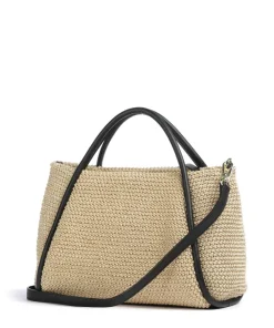 Abro Maglia Raffia Willow Handbag bast nature/black Clearance