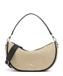 Abro Maglia Raffia Willow Hobo bag bast nature/black Clearance