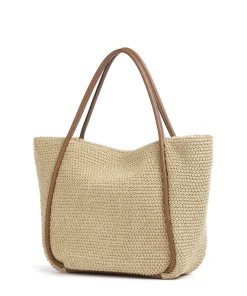 Abro Maglia Raffia Willow Tote bag bast nature Sale